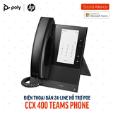  Điện thoại bàn Poly CCX 400 Microsoft Teams Phone (848Z8AA#AB1) 