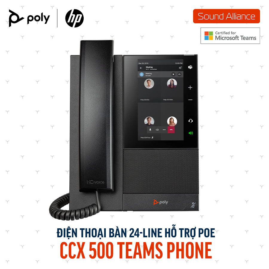  Điện thoại bàn Poly CCX 500 Microsoft Teams Phone (82Z76AA) 