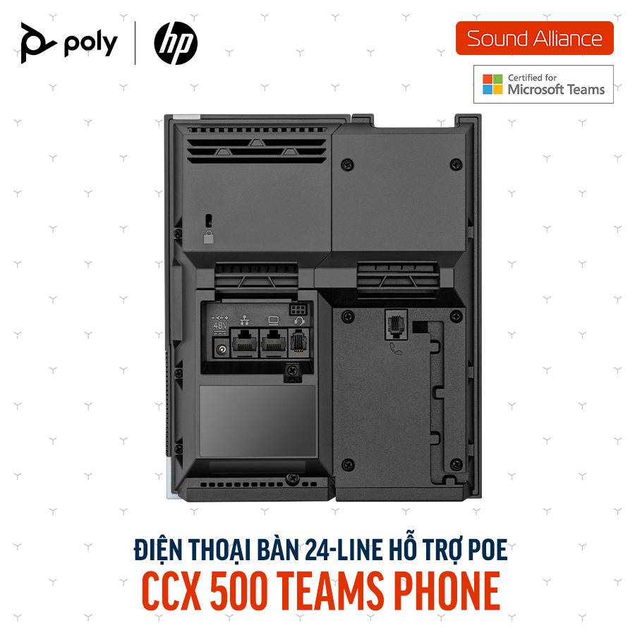  Điện thoại bàn Poly CCX 500 Microsoft Teams Phone (82Z76AA) 