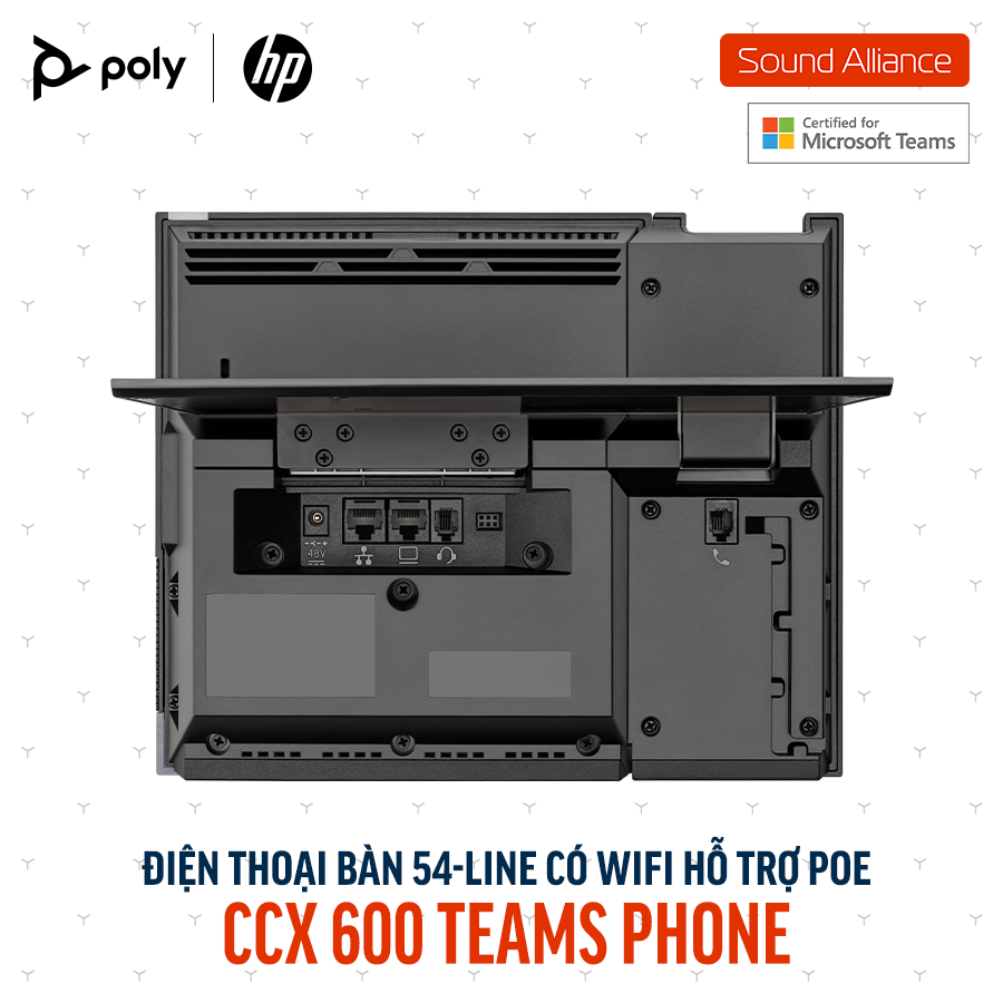  Điện thoại bàn Poly CCX 600 Microsoft Teams Phone (82Z84AA) 