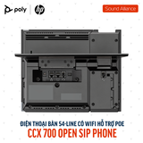  Điện thoại bàn Poly CCX 700 Open SIP Phone (84C18AA#ABA) 