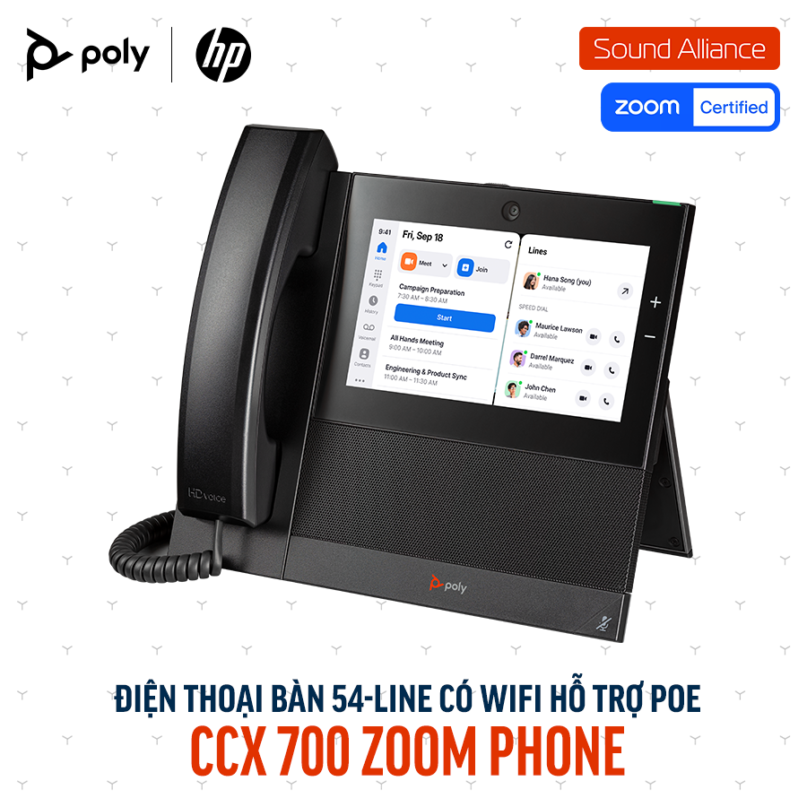 Điện thoại bàn Poly CCX 700 Open SIP Phone (82Z83AA) 