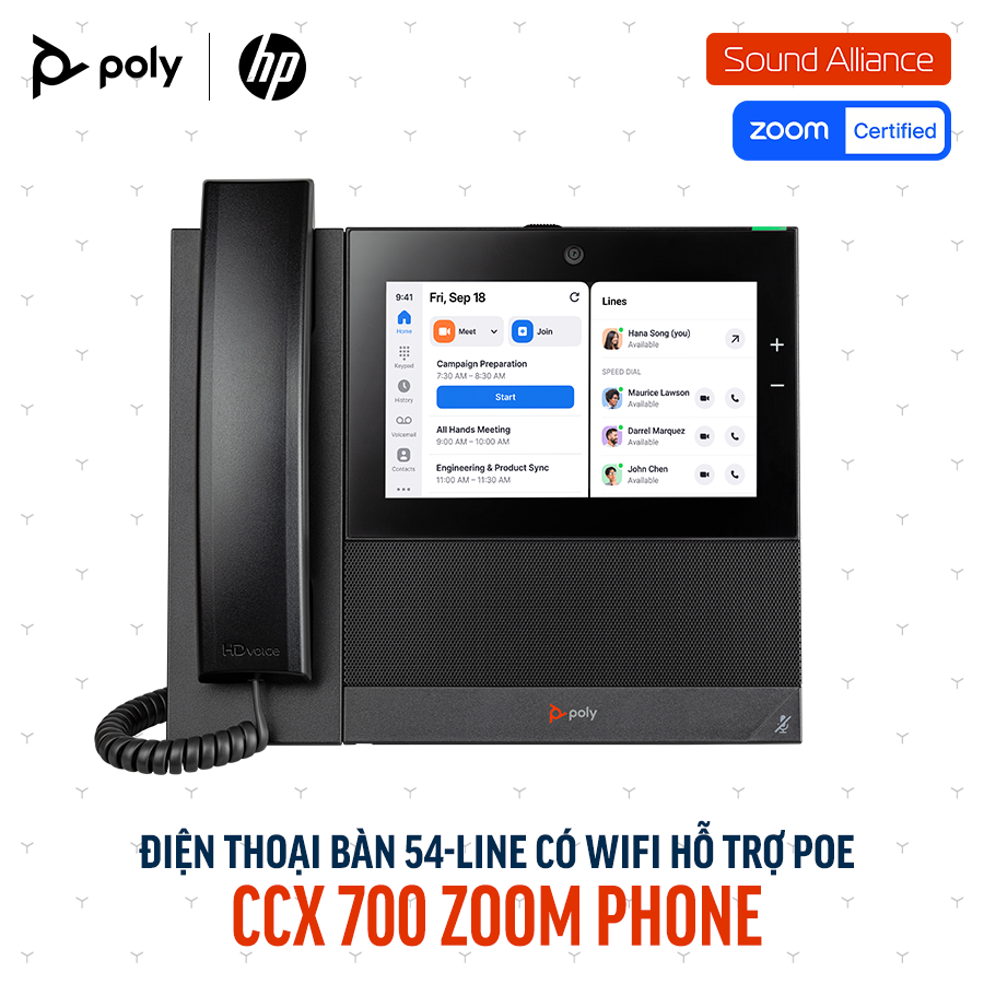  Điện thoại bàn Poly CCX 700 Open SIP Phone (82Z83AA) 
