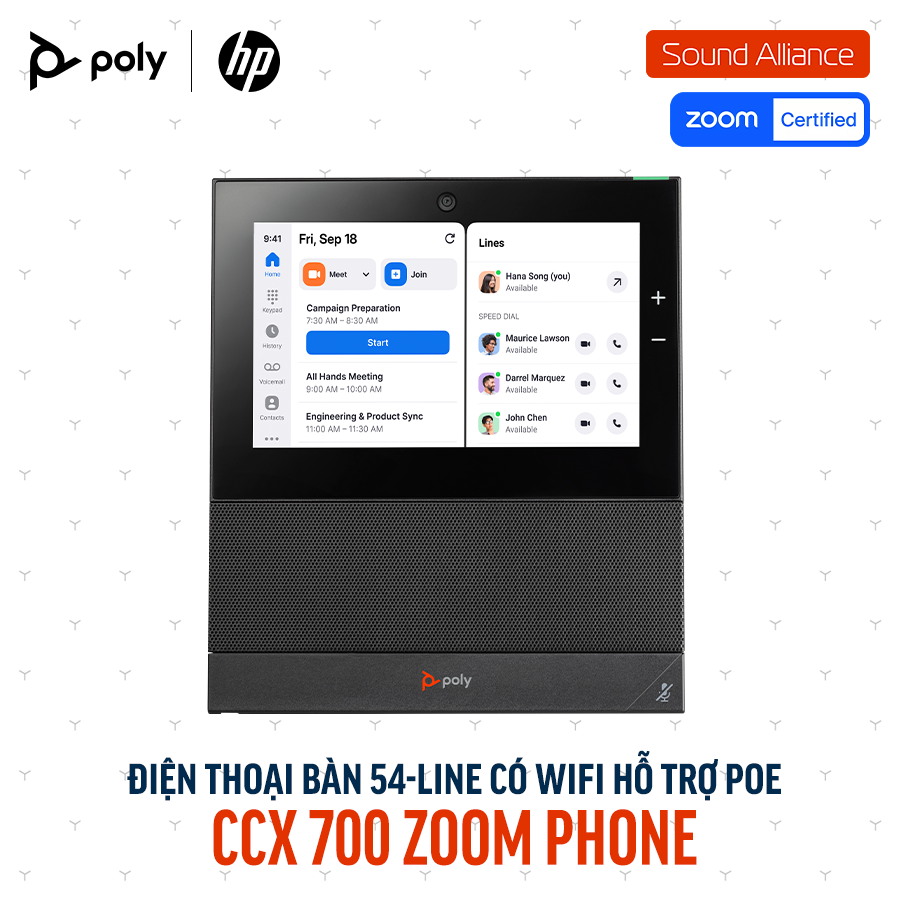  Điện thoại bàn Poly CCX 700 Open SIP Phone (82Z83AA) 
