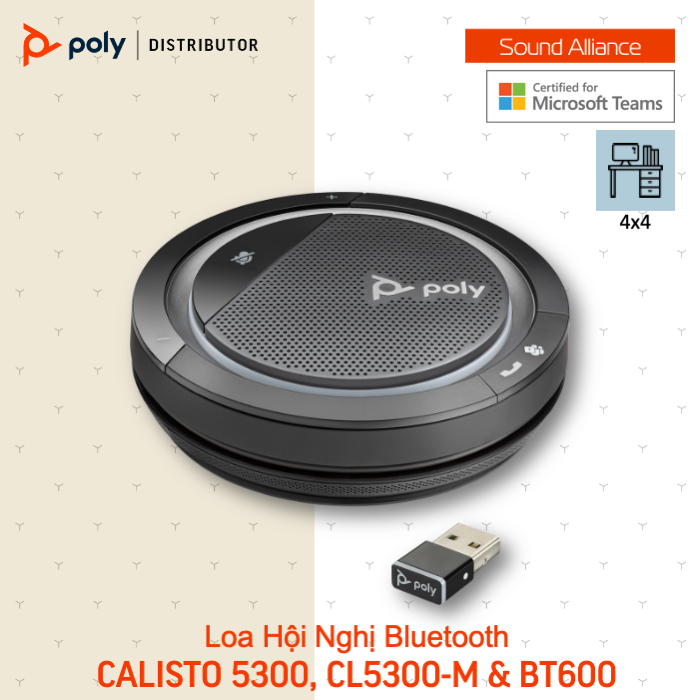  Loa hội nghị không dây Bluetooth Poly Calisto 5300 