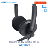  Tai nghe có dây USB-A và jack 3.5mm hai bên tai Dell WH1022 
