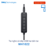  Tai nghe có dây USB-A và jack 3.5mm hai bên tai Dell WH1022 