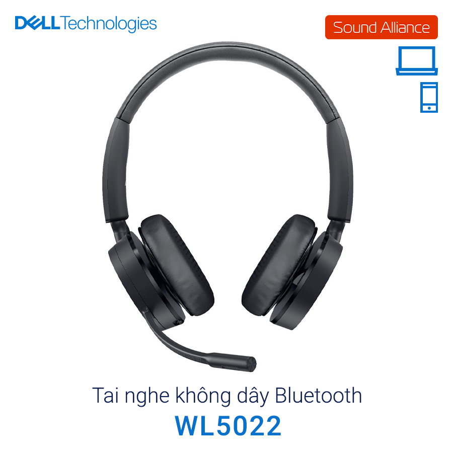  Tai nghe không dây Bluetooth hai bên tai Dell WL5022 