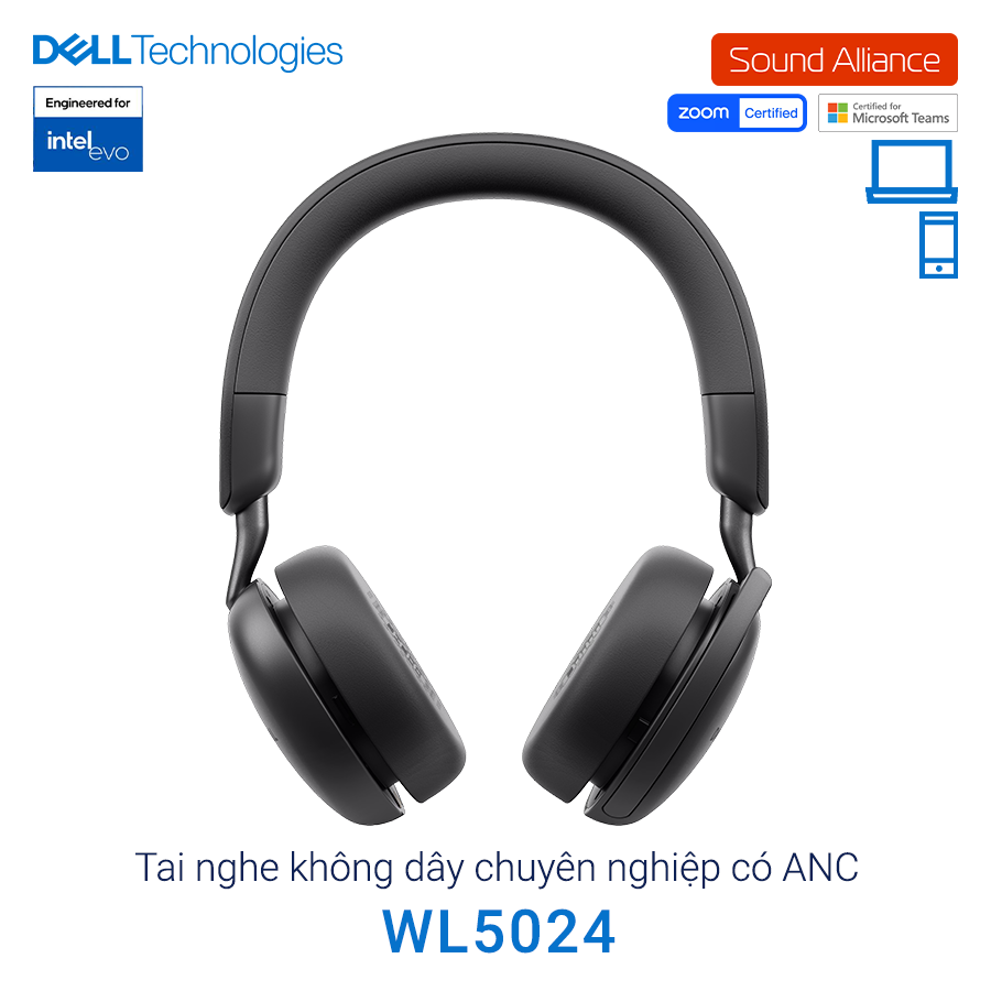  Tai nghe không dây Bluetooth ANC chuyên nghiệp Dell WL5024 