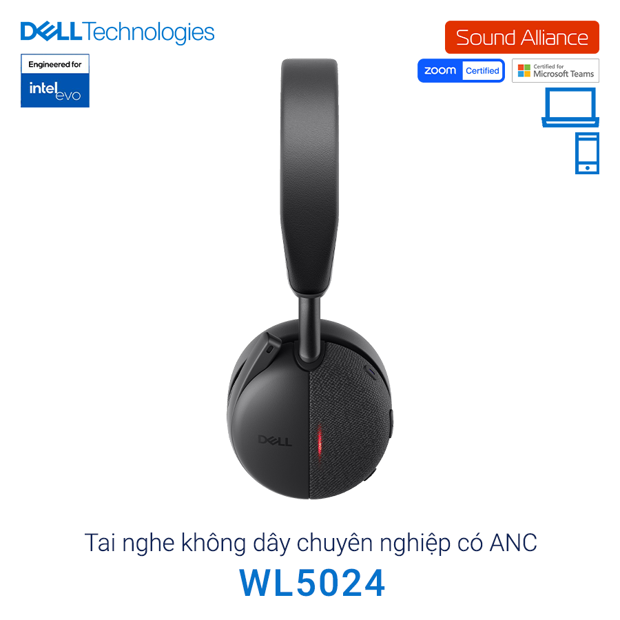  Tai nghe không dây Bluetooth ANC chuyên nghiệp Dell WL5024 