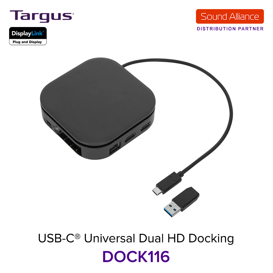  Bộ chuyển đổi USB-C™ 2K dual HDMI Docking Station Targus DOCK116 