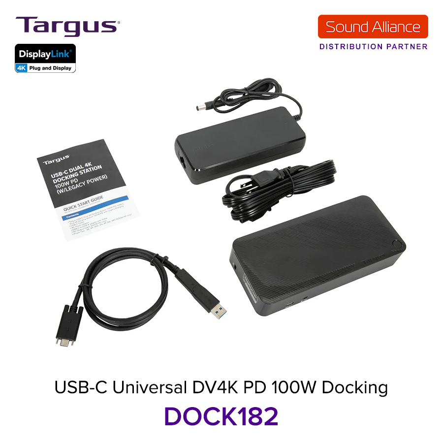  Bộ chuyển đổi USB-C™ Universal DV4K Docking Station Targus DOCK182 