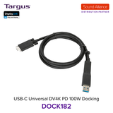  Bộ chuyển đổi USB-C™ Universal DV4K Docking Station Targus DOCK182 
