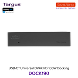  Bộ chuyển đổi USB-C™ Universal DV4K Docking Station Targus DOCK190 