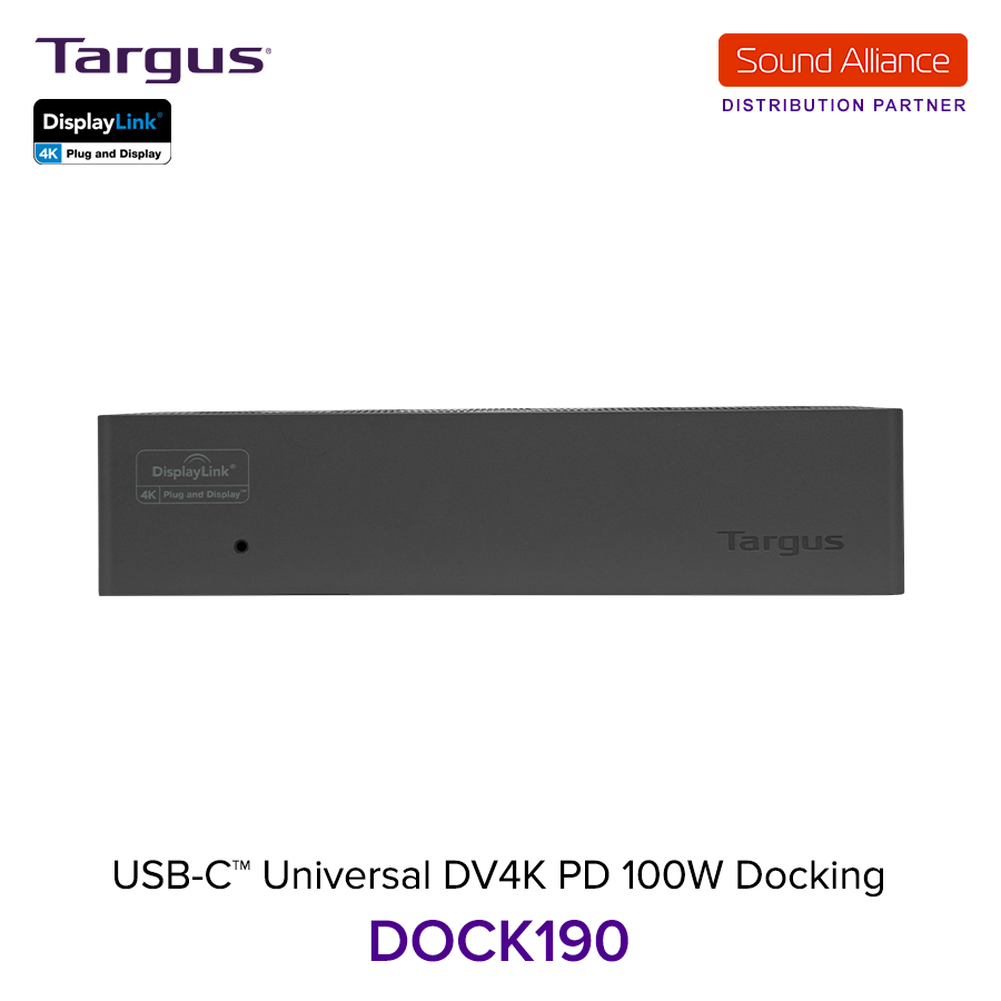  Bộ chuyển đổi USB-C™ Universal DV4K Docking Station Targus DOCK190 