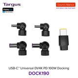  Bộ chuyển đổi USB-C™ Universal DV4K Docking Station Targus DOCK190 