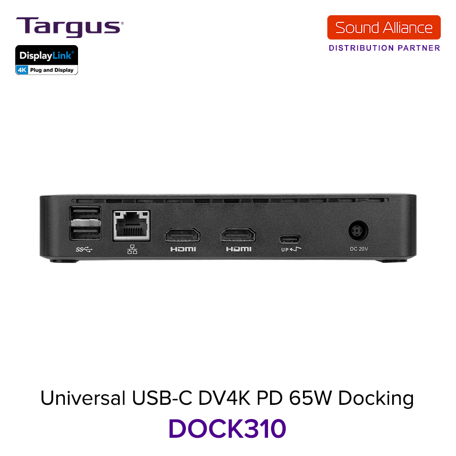  Bộ chuyển đổi USB-C™ Universal DV4K Docking Station Targus DOCK310 