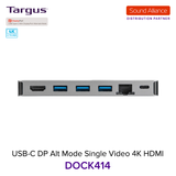  Bộ chuyển đổi USB-C™ 4K HDMI Docking Station Targus DOCK414 