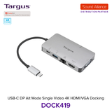  Bộ chuyển đổi USB-C™ 4K HDMI/VGA Docking Station Targus DOCK419 