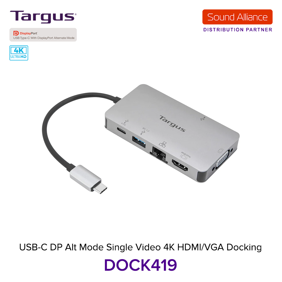  Bộ chuyển đổi USB-C™ 4K HDMI/VGA Docking Station Targus DOCK419 