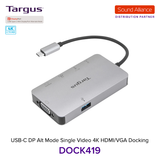  Bộ chuyển đổi USB-C™ 4K HDMI/VGA Docking Station Targus DOCK419 