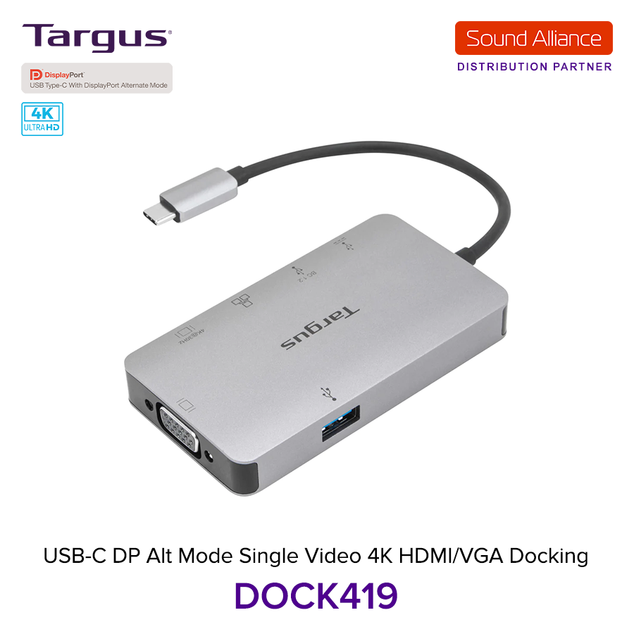  Bộ chuyển đổi USB-C™ 4K HDMI/VGA Docking Station Targus DOCK419 
