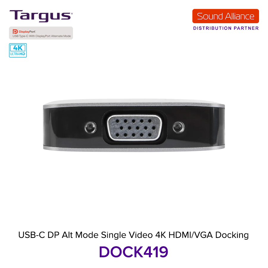  Bộ chuyển đổi USB-C™ 4K HDMI/VGA Docking Station Targus DOCK419 