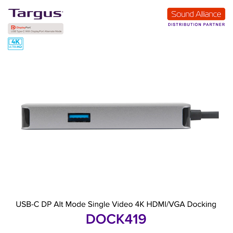  Bộ chuyển đổi USB-C™ 4K HDMI/VGA Docking Station Targus DOCK419 
