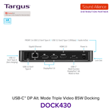  Bộ chuyển đổi USB-C™ 4K HDMI/DisplayPort™ Docking Station Targus DOCK430 