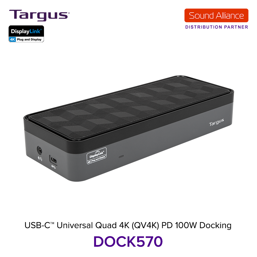  Bộ chuyển đổi USB-C™ Universal Quad 4K Docking Station Targus DOCK570 