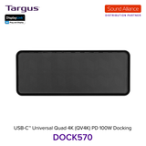  Bộ chuyển đổi USB-C™ Universal Quad 4K Docking Station Targus DOCK570 