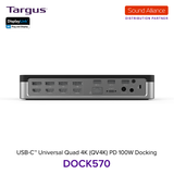  Bộ chuyển đổi USB-C™ Universal Quad 4K Docking Station Targus DOCK570 