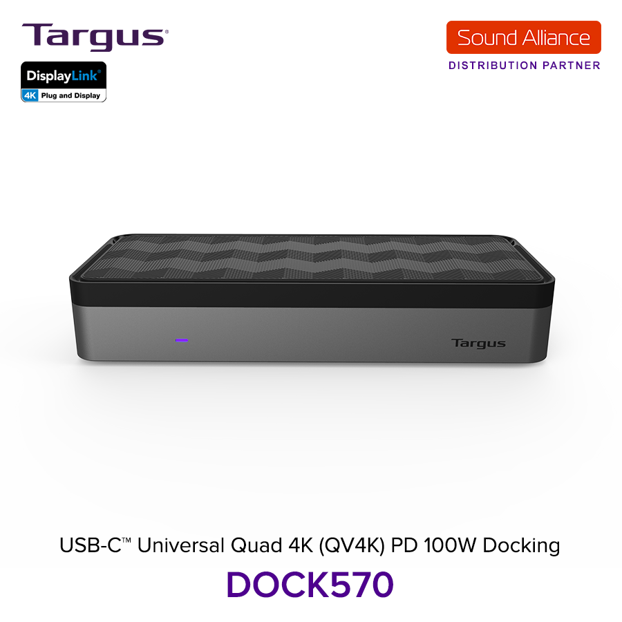  Bộ chuyển đổi USB-C™ Universal Quad 4K Docking Station Targus DOCK570 