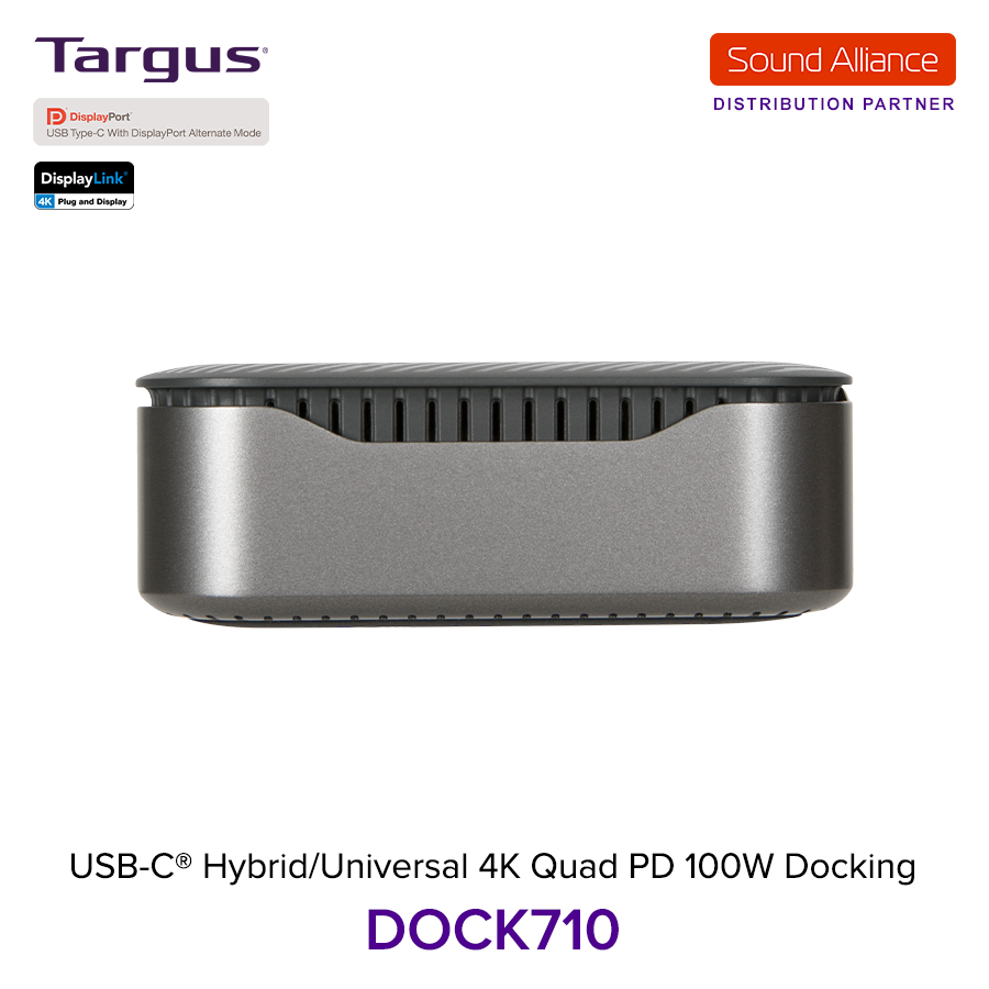  Bộ chuyển đổi USB-C™ Hybrid/Universal 4K Quad Docking Station Targus DOCK710 