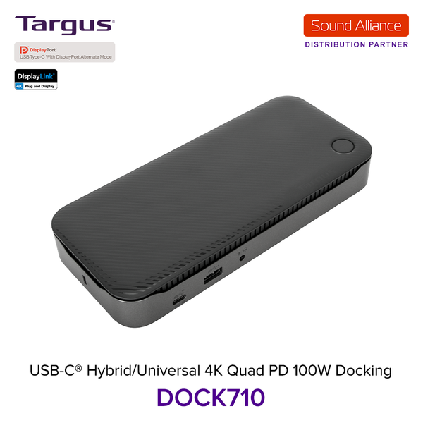  Bộ chuyển đổi USB-C™ Hybrid/Universal 4K Quad Docking Station Targus DOCK710 