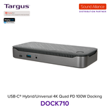  Bộ chuyển đổi USB-C™ Hybrid/Universal 4K Quad Docking Station Targus DOCK710 