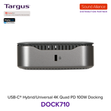 Bộ chuyển đổi USB-C™ Hybrid/Universal 4K Quad Docking Station Targus DOCK710 