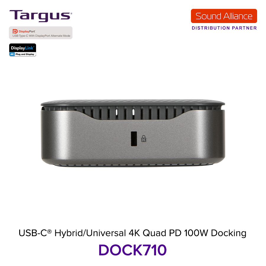  Bộ chuyển đổi USB-C™ Hybrid/Universal 4K Quad Docking Station Targus DOCK710 