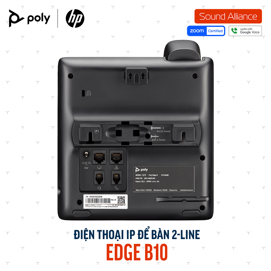  Điện thoại bàn Poly Edge B10 IP Phone (84C19AA#ABA) 