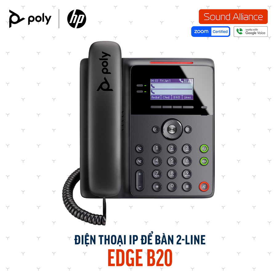  Điện thoại bàn Poly Edge B20 IP Phone (82M83AA) 