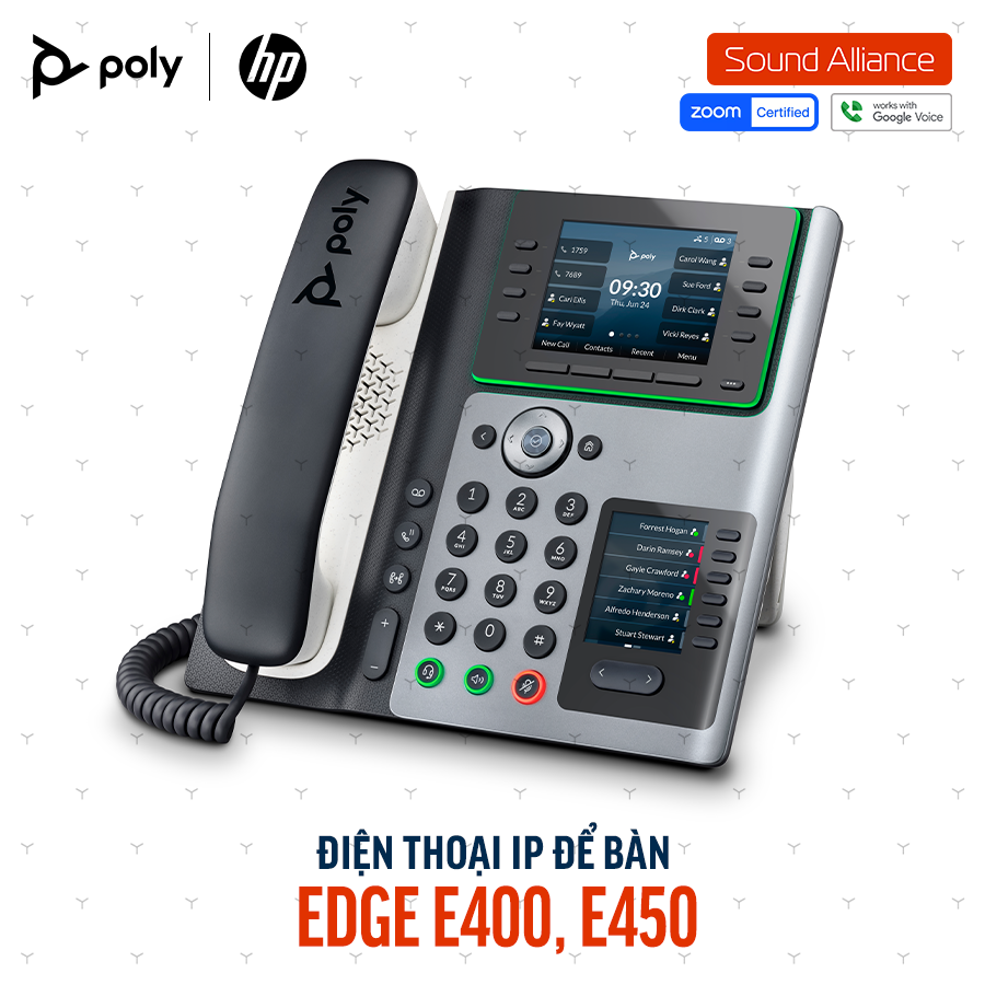  Điện thoại bàn Poly Edge E400 IP Phone (89B54AA#ABA) 