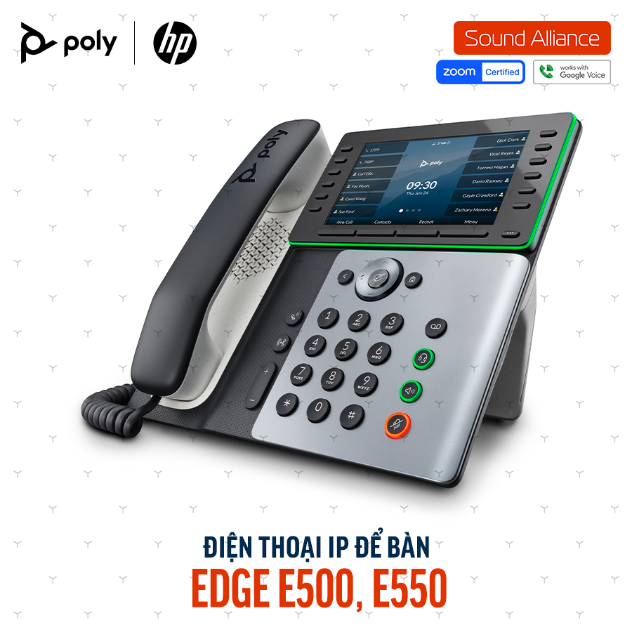  Điện thoại bàn Poly Edge E500 IP Phone (89B56AA#ABA) 