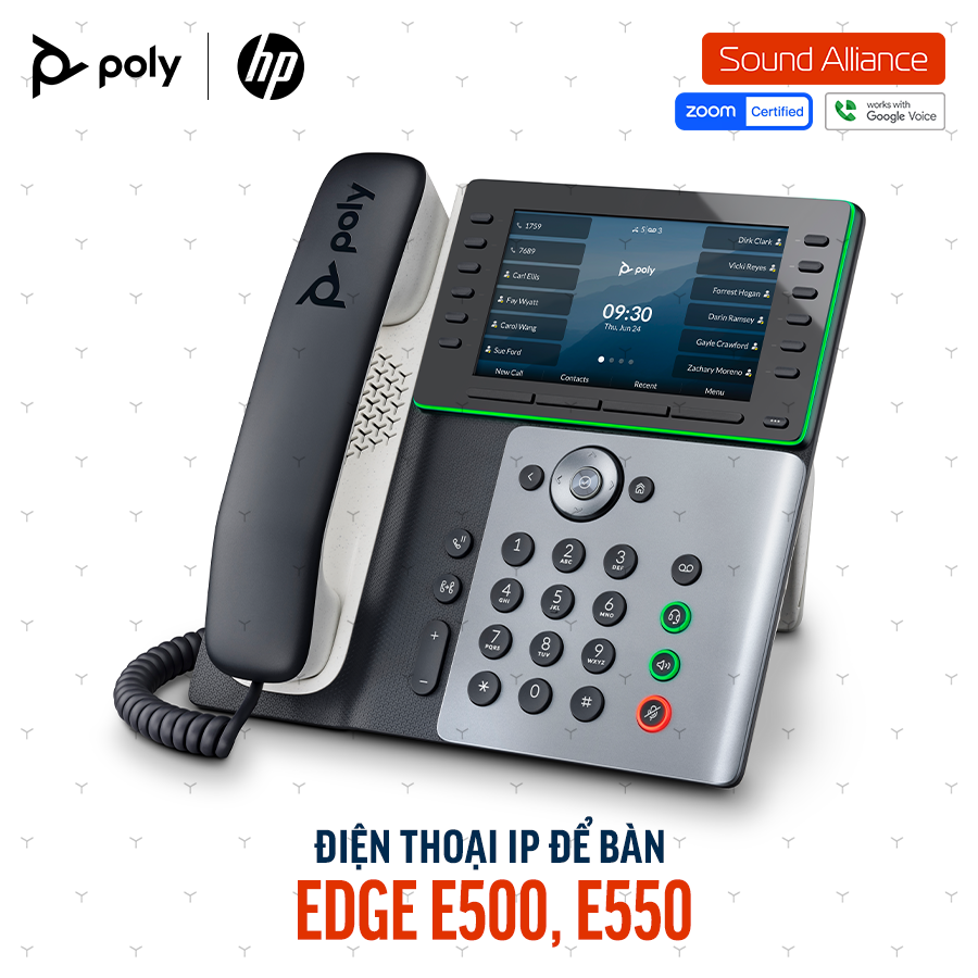  Điện thoại bàn Poly Edge E500 IP Phone (89B56AA#ABA) 