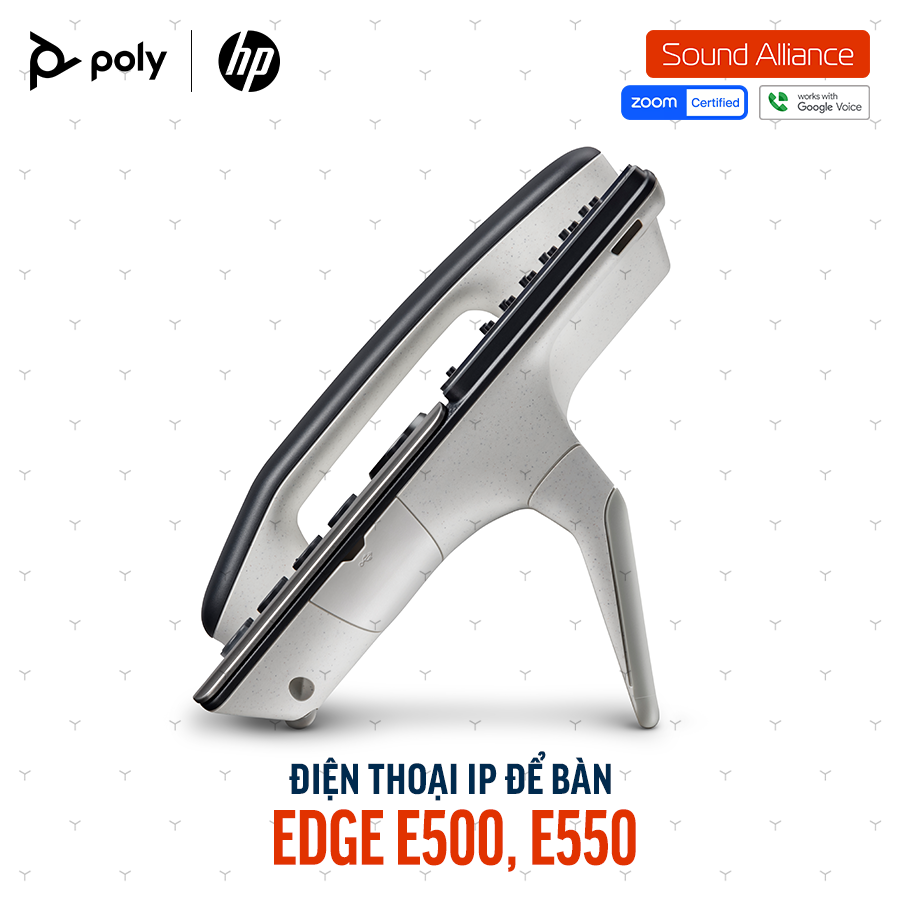 Poly 550 Điện thoại bàn Poly Edge E550 IP Phone (89B57AA#ABA) – Sound Alliance