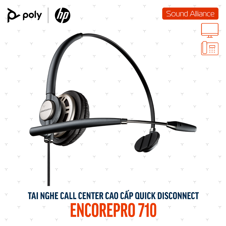  Tai nghe tổng đài có dây một bên tai Poly EncorePro 710 (8R708AA#AC3) 