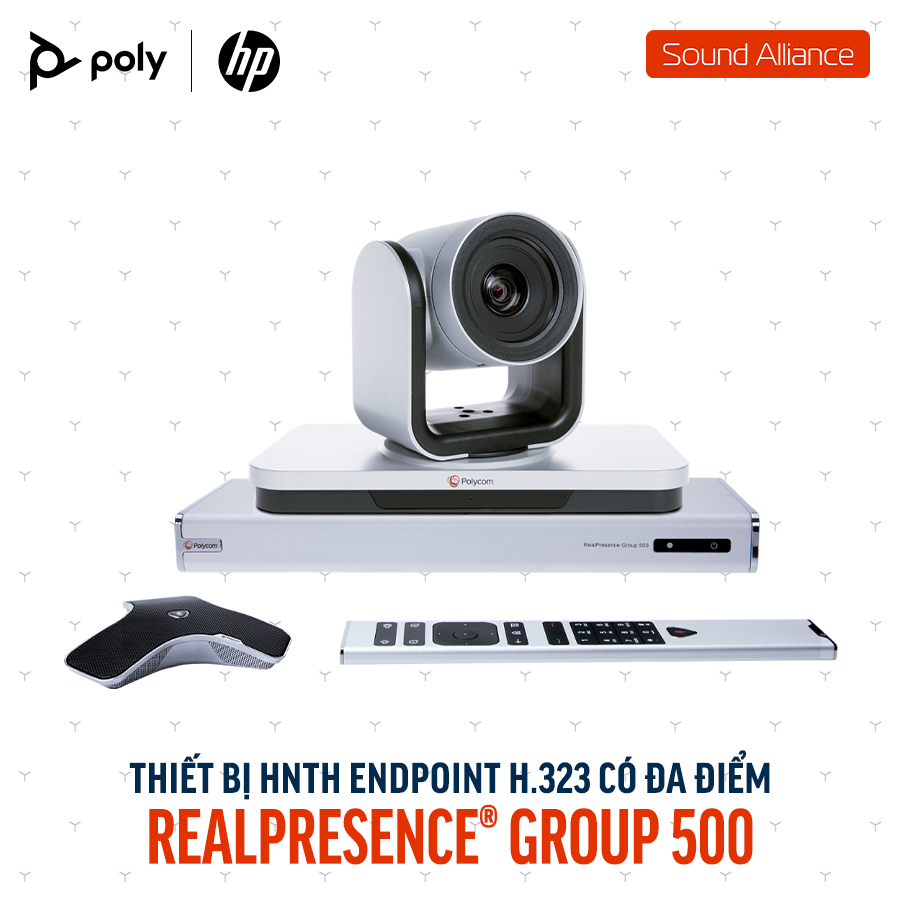  Thiết bị họp trực tuyến Poly RealPresence Group 500 (89L72AA#ABB) 