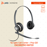  Tai nghe tổng đài Call Center có dây hai bên tai Poly EncorePro 720 