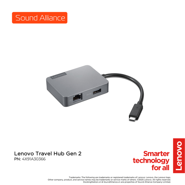 Lenovo Travel Hub Gen 2 (4X91A30366)