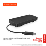  Lenovo USB-C Dual Display Travel Dock (40B90100EU) 