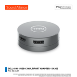 Dell 6-in-1 USB-C Multiport Adapter - DA305 (450-ALWY) 